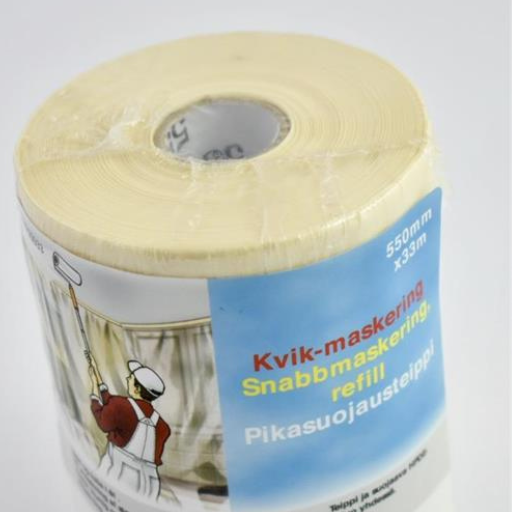 Snabbmaskeringsplast, 550mm x 33m refile