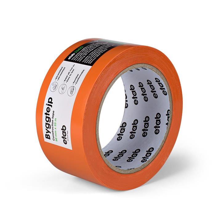 Byggtejp Etab Orange 50mm x 33m