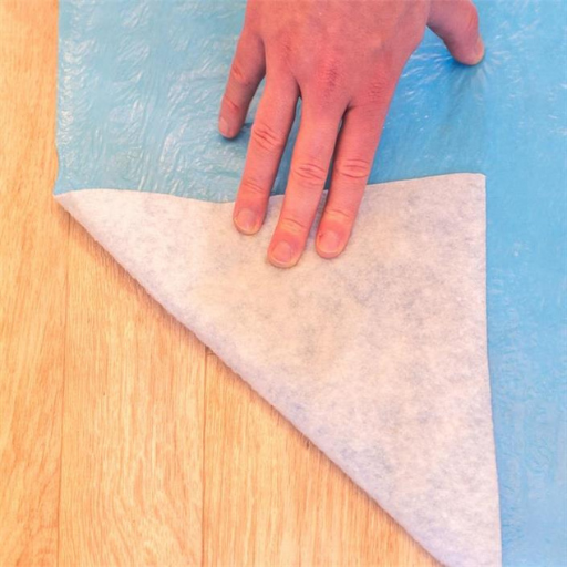 Häftande Diff.öppen plastad fleece 1m