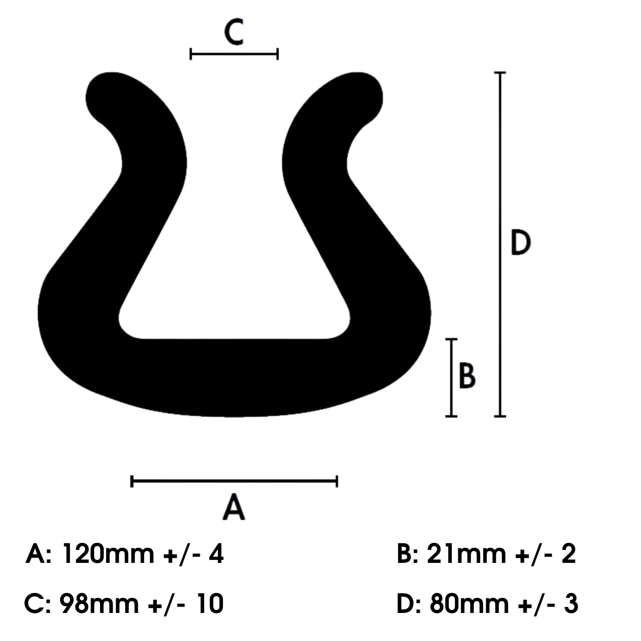 Karmskydd 2m x 100-120mm (1 kartong 22st)