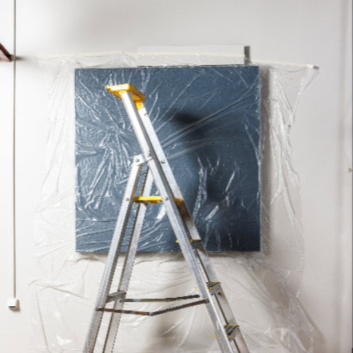 Maskeringsfolietejp med hållare, 2600mm x 17m