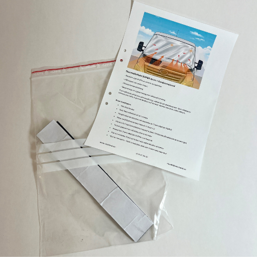 Solskyddspaket SUPER 2,4m2 + Kardborreband