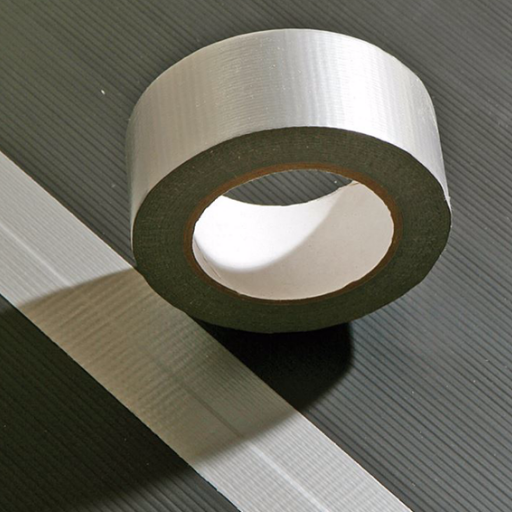 Vävtejp silver med hög vidhäftning. 50mmx50m